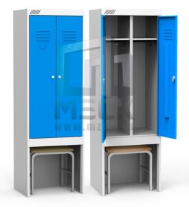 Металлический шкаф для одежды ШРЭК 22-530 ВСК